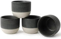 4oz Espresso Cups Set of 4, Ceramic Demitasse Coffee Cups