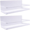 Magnetic Spice Rack for Refrigerator, 2 Pack, White