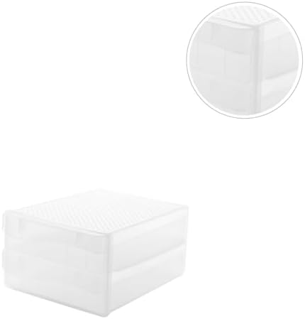 Xmas Eggs Holder Basket Dual-layer Plastic Container for Fridge