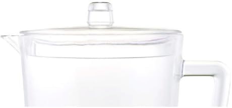 Water Pitcher with Lid for Outdoor Entertaining, 2.75 Quart Clear