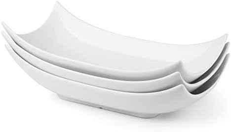 LAUCHUH Serving Platters, 12-Inch Porcelain Decorative Bowl Serving Dishes