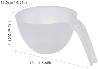 PRETYZOOM PP Plastic Mixing Bowls 3pcs with Handle, Stackable
