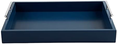 JJSQYLAN Wooden Serving Tray with Handles Rectangle Breakfast Tray for