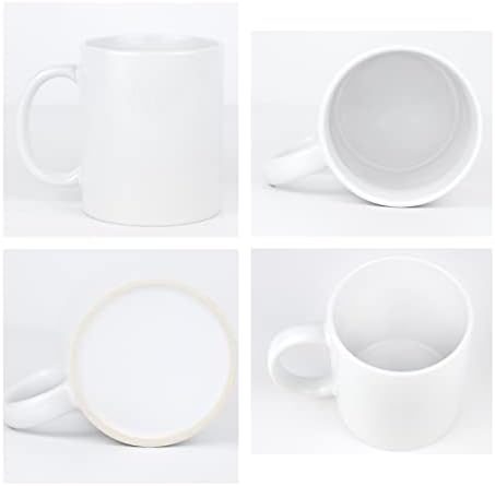 6Pcs 11oz Sublimation Blank Ceramic Coffee Mugs