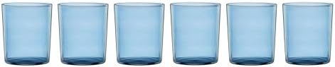 Oneida Stackables Blue Drinking Glasses, Set of 12