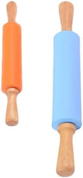 2pcs Silicone Rolling Pin for Baking and Pastry Making, Non-stick