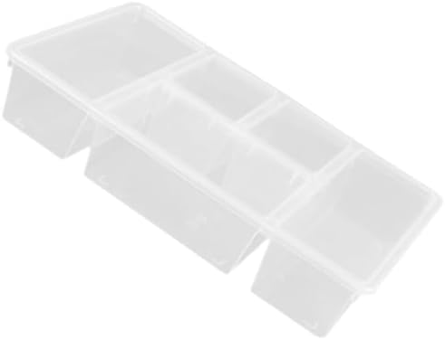 FOMIYES Divided Fridge Food Storage Container Box PP Organizer Bin