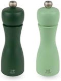Peugeot Tahiti Salt and Pepper Mill Set, 6 in, Moss and Mint Green