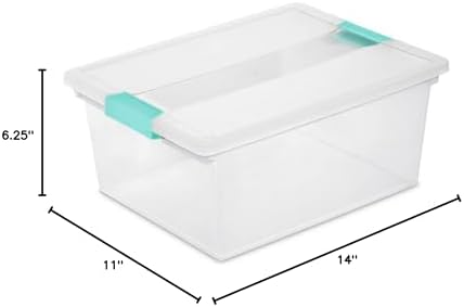 Sterilite Deep Clip Box with Latching Lid, 1-Pack