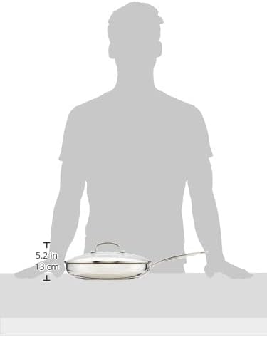 Cuisinart 12 Inch Skillet with Glass Cover, Chef's Classic Collection - Image 6