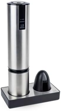 Peugeot Elis Touch Rechargeable Electric Corkscrew, 10 in, Aluminum