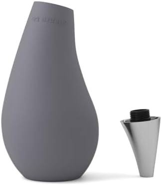 Squeezable Soap Dispensers, Tear Drop Shape, Gray, ~7oz
