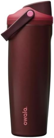 Owala FreeSip Sway Stainless Steel Water Bottle 30 oz Black Cherry