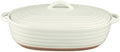 3.7-Quart Ceramic Casserole Dish with Lid, 15.8 x 10.6-Inch Oval