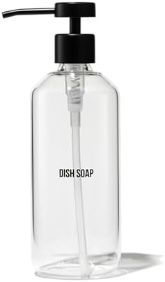 Public Goods Glass Dish Soap Dispenser, 16 Oz