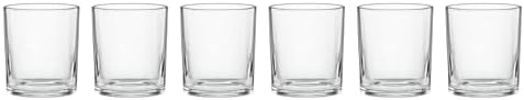 Oneida 24 Seven Clear Medium Glass Tumblers, 13.5oz, Set of 6