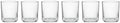 Oneida 24 Seven Clear Medium Glass Tumblers, 13.5oz, Set of 6