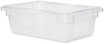Rubbermaid Commercial Products Food Storage Box, 3.5-Gallon, Clear