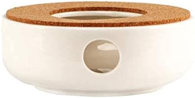 KiaoTime Ceramic Teapot Warmer, Tea Warmer for Glass Teapot, cast Iron
