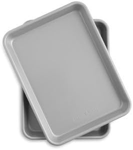 For Brilliant Bakeware Set of 2 Nonstick Quarter Sheet Pans