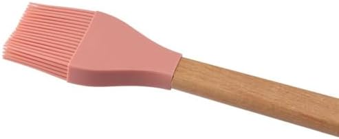 2Pcs Silicone Heat Basting Brush,Oil Brush with Wooden