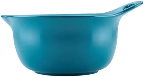 Rachael Ray Ceramics Nesting Mixing Bowl Set with Pour Spout, 1 Quart