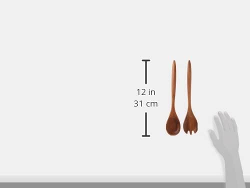 Lipper International Wood Salad Servers for Tossing and Serving