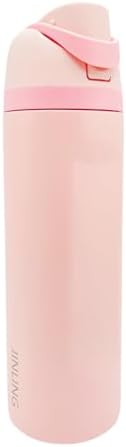 24oz Insulated Stainless Steel Water Bottle with Straw for Sports and