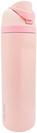 24oz Insulated Stainless Steel Water Bottle with Straw for Sports and