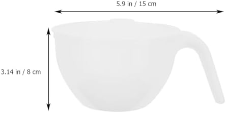PRETYZOOM 5 Sets Stackable Icing Mixing Bowls with Handles and Lids