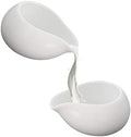 Mini Ceramic Creamer Pitchers for Milk and Syrup, 3 oz, 2-Pack