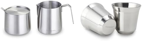 Easyworkz Stainless Steel Sugar bowl and Creamer Set and Stainless