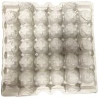 Pulp Fiber Egg Flats, 6 Trays for 30 Large Eggs