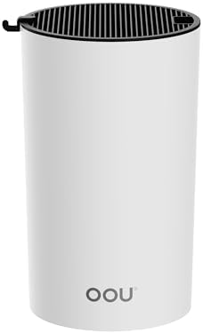 OOU Round Kitchen Knife Block Holder, White