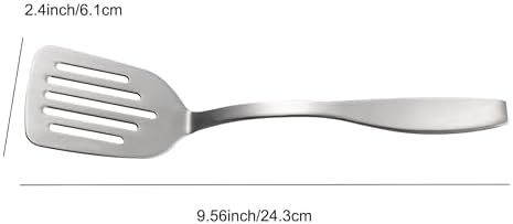 IMEEA 9.5-Inch Mini Slotted Turner Spatula SUS304 Stainless Steel