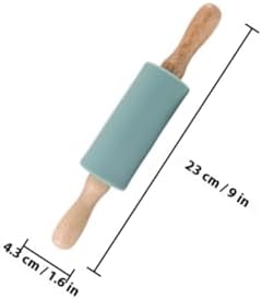Toyvian Silicone Rolling Pins, 6Pack Mini Non Stick Dough Rollers
