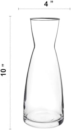 Bormioli Rocco Ypsilon Wine Carafe – Elegant Clear Glass Carafe For