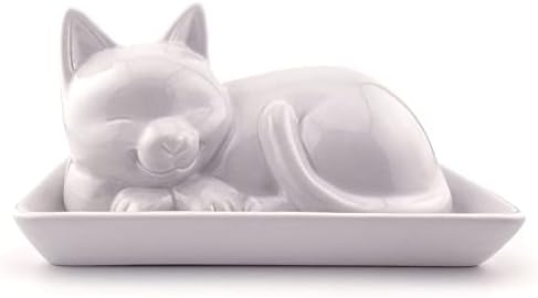 Adorable Cat Ceramic Butter Dish - Unique and Versatile Kitchen