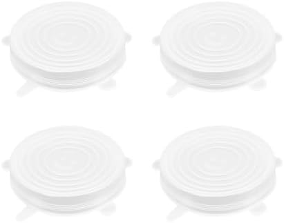 4 Pack 4.5in Reusable Silicone Stretch Lids