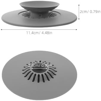 4pcs Anti Clog Drain Cover with Built in Hair Catcher