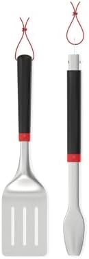 Weber® Value Tools Spatula & Tongs Set, 2-Piece, Stainless Steel