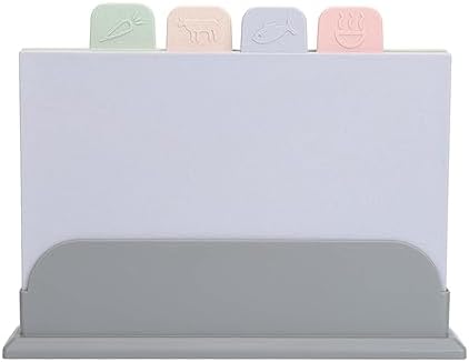 Color Coded Cutting Board Set, Assorted Design, Multipurpose Plastic