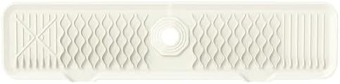 24 Inch Faucet Mat for Kitchen Sink Silicone Sink Splash Guard 5°
