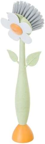 Vigar Florganic Dish Brush with Handle, Multicolor