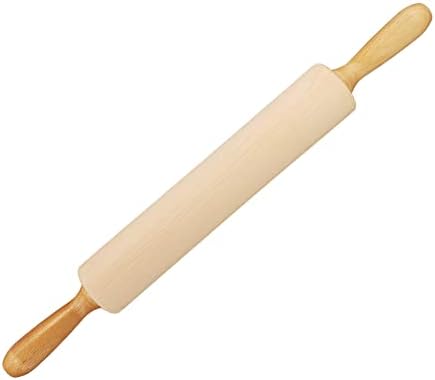Frieling Maple Rolling Pin with Handles - 2.4-in x 12-in Barrel, 21-in