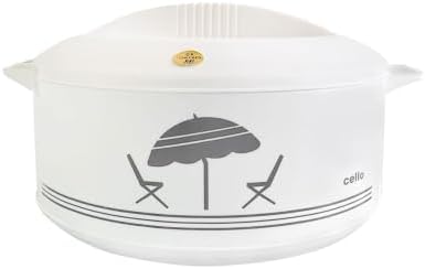 Cello Chef Deluxe Insulated Hot Pot Casserole 3500, White