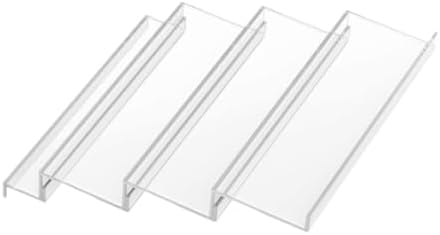 Expandable Acrylic Spice Rack Organizer for Tiered Drawer Storage