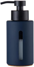 Enra Blue Soap Dispenser, 12oz Blue Glass Soap Dispenser with Pump