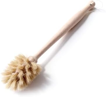 Bottle Brush Cleaner,Solid Beech Wood Handle Tapered, Non-Scratch for