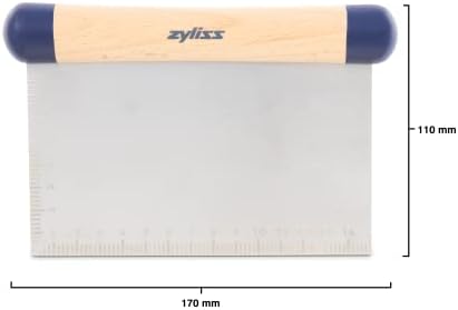 Zyliss E980213 Bench Scraper, 11cm/4.5in, Stainless Steel/Wood